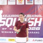 Elfanny Jadi Teladan Atlet, Bawa Harapan Jabar di Kerjurnas Squash 2026